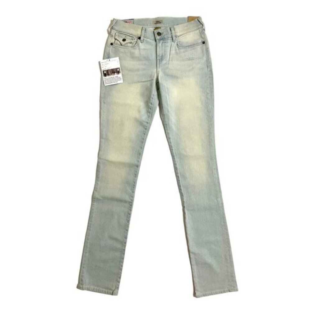 True Religion Cora Straight Jeans Light Wash Skinny Jeans Denim Sz 26 NWT